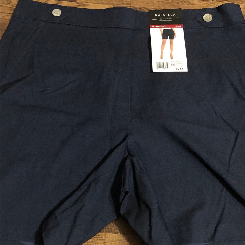 Rafaella Men’s Navy Flat Front Shorts